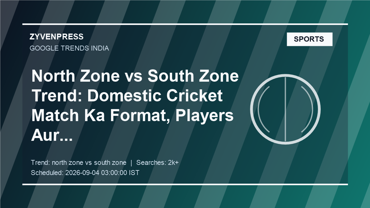 Domestic Cricket Watch - original ZyvenPress Google Trends editorial graphic
